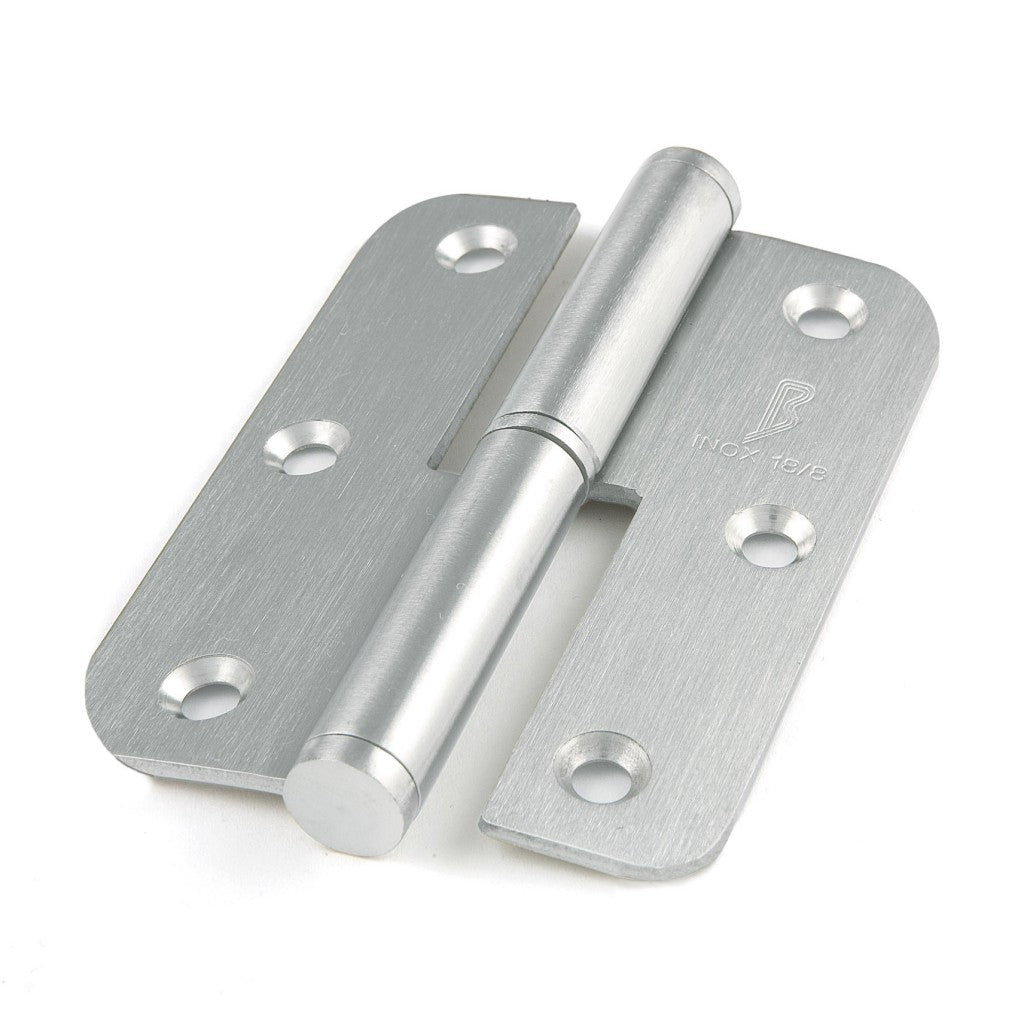 Türband mit runder Platte aus Edelstahl, 90 mm hoch, ohne Abschluss