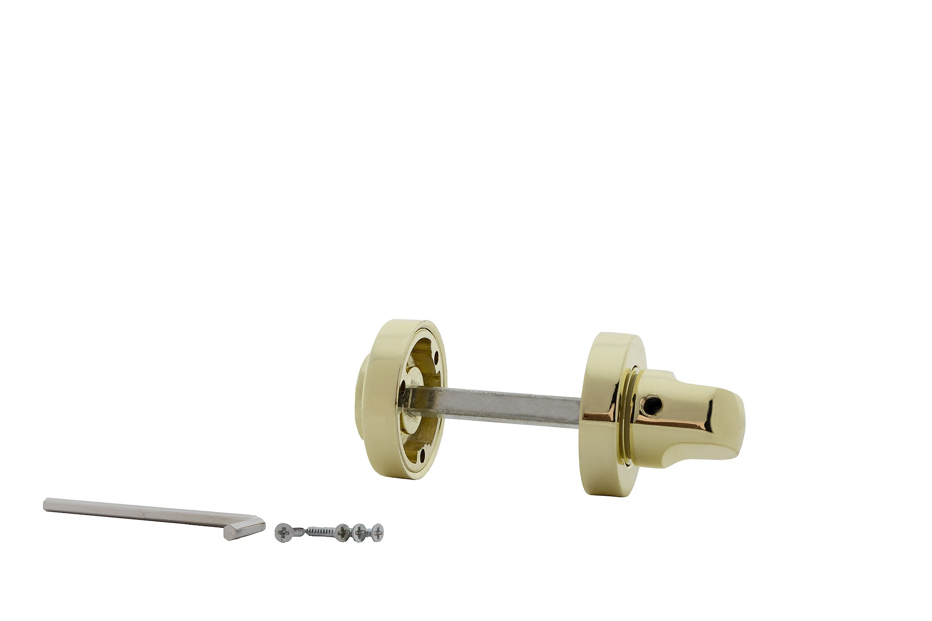 WC-Verriegelung 35mm Durchmesser in glänzendem Gold für Türen