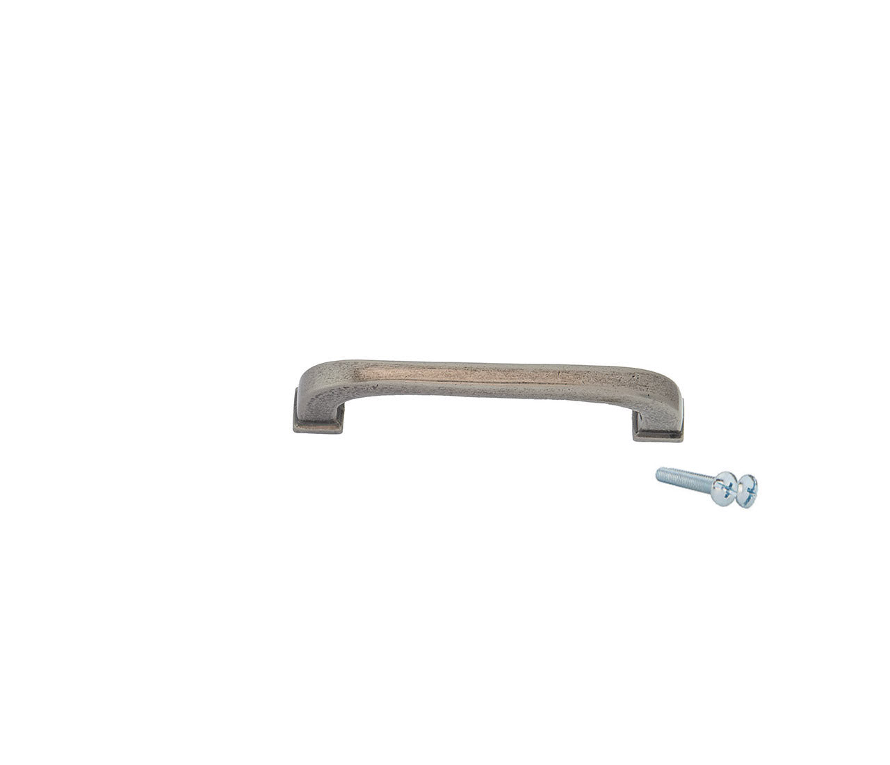 Rustikaler Griff aus gealtertem Stahl, 9,5 cm Achsabstand, ideal für Möbel
