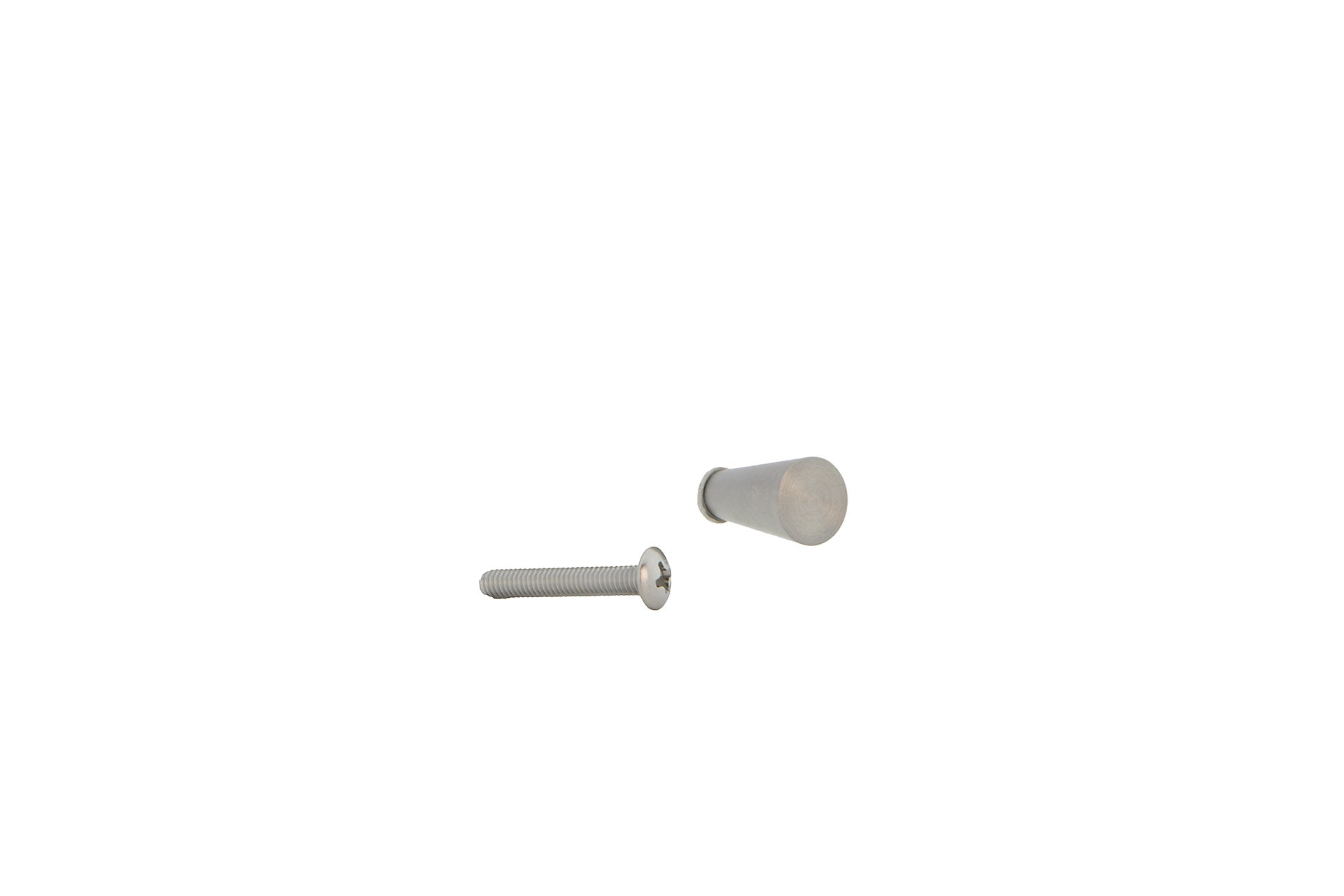 Türknauf aus Edelstahl, 2 cm hoch, konisch, ideal für Schranktüren