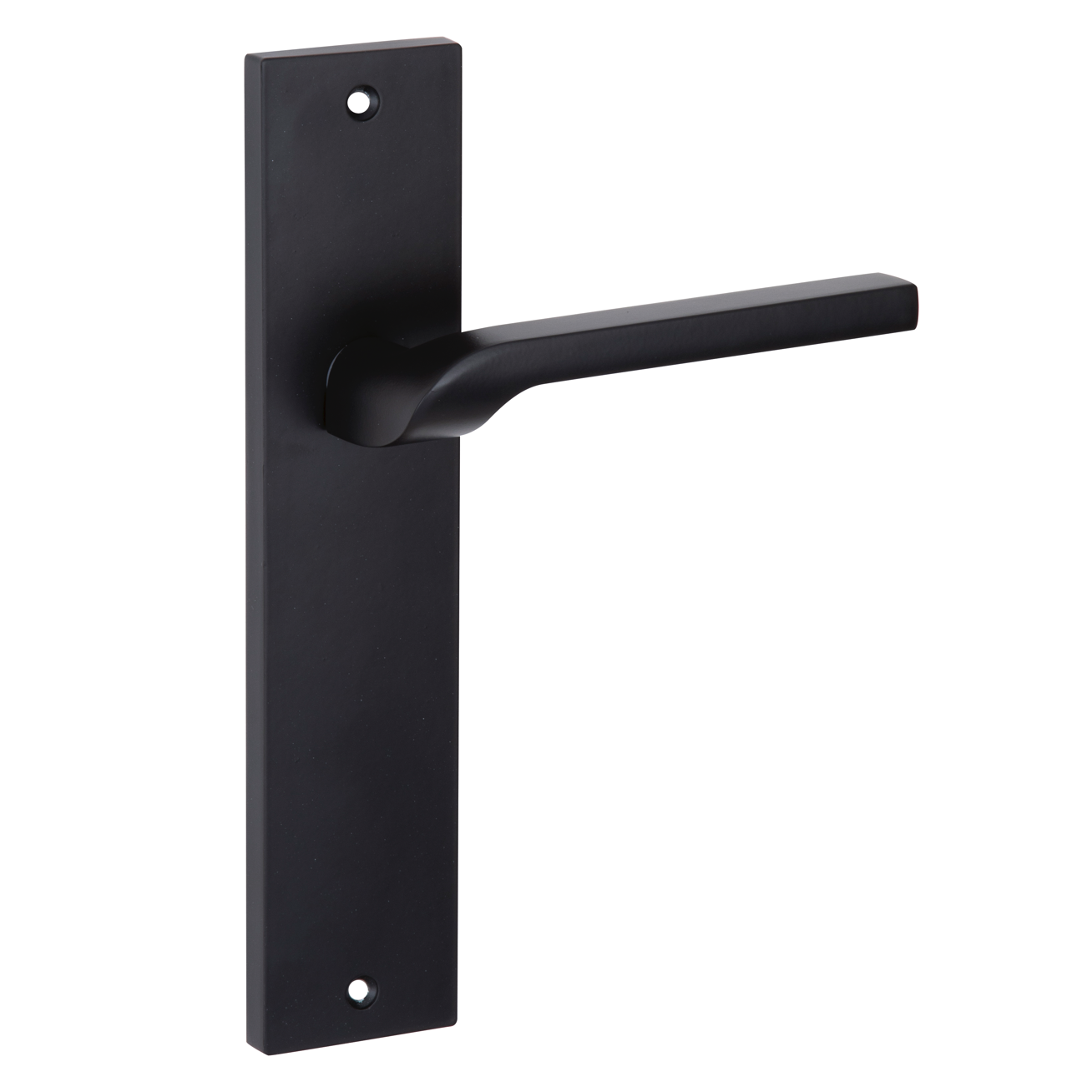 Türklinke Modell 559 mit rechteckigem Zamak-Schild in Schwarz für Türen