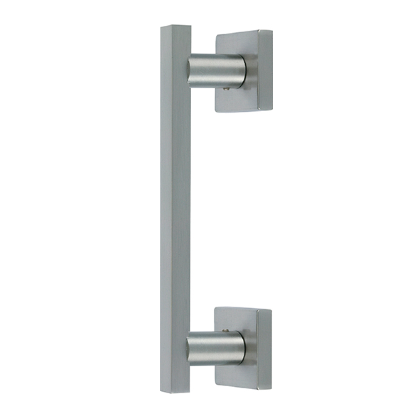 Messing-Manillon mit quadratischer Rosette, satiniertes Nickel-Finish, Modell 8004