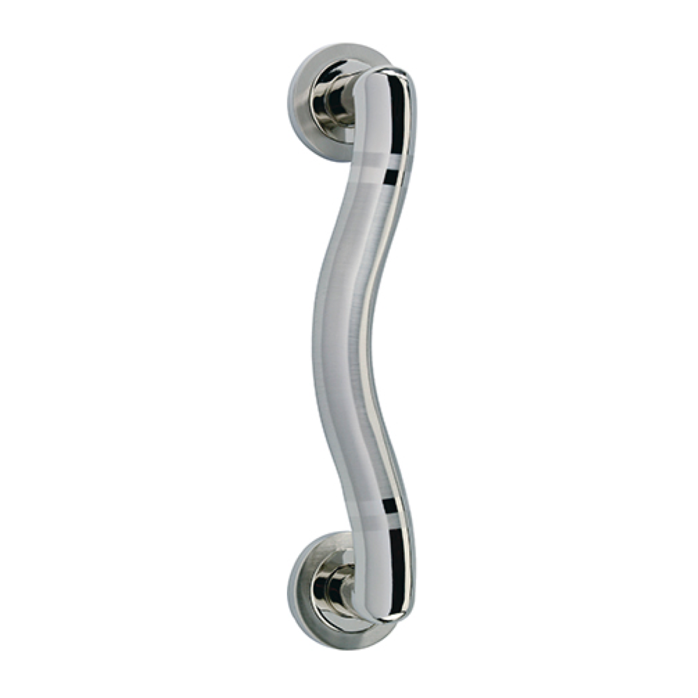 Zamak-Manillon mit runder Rosette in Nickel-Kombination, Modell 234