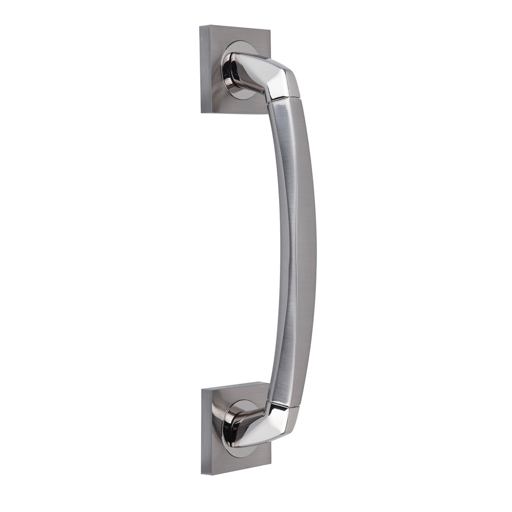 Manillón aus Zamak in Bicolor-Nickel-Finish mit quadratischer Rosette '324'