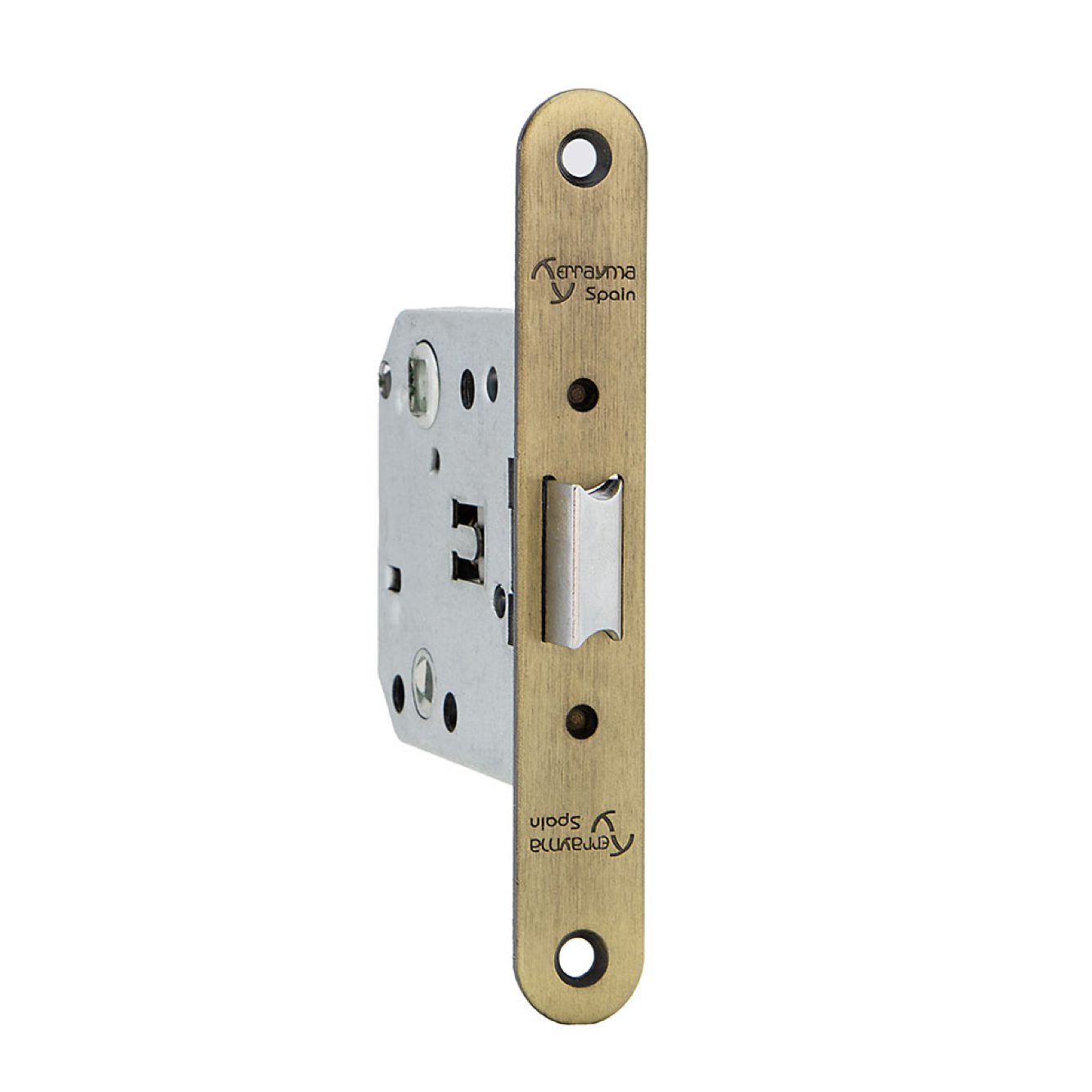 Reversible Einsteckfalle, 47mm Dornmaß, Leder-Finish, abgerundete Kante
