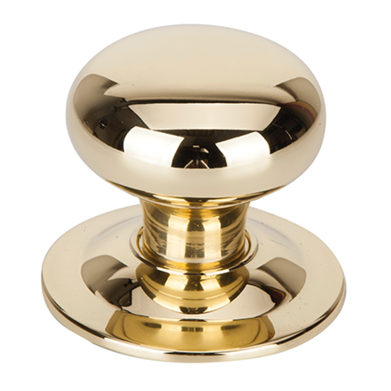 Pilzförmiger Türknauf für Eingangstüren in glänzend polierter Ausführung