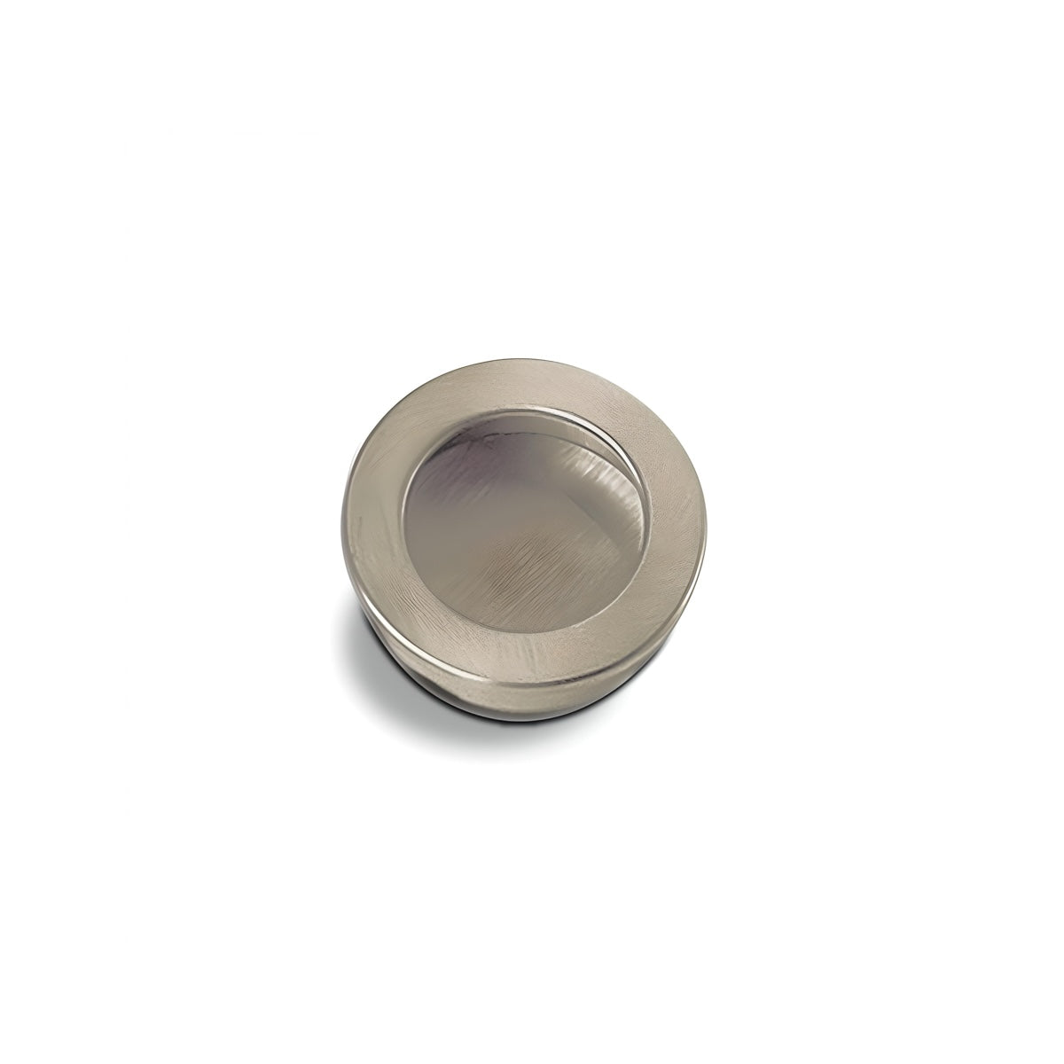 Runder vernickelter Griff 3512 mit Ø30mm zum Einlassen in Möbel und Schränke