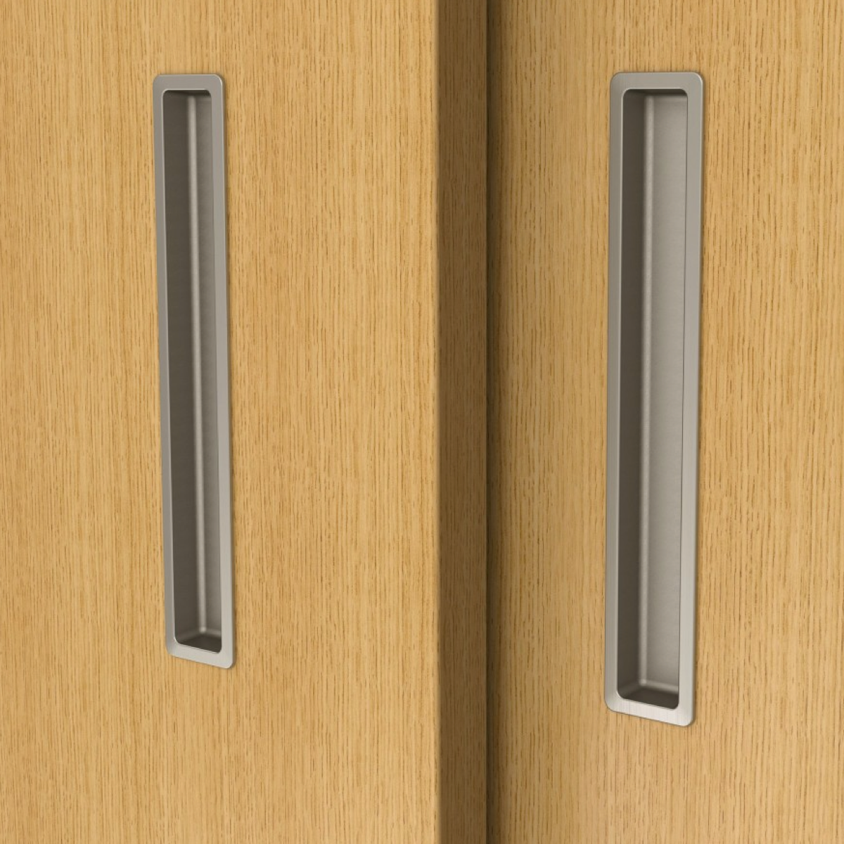 Einlassgriff für Schiebetüren von Schränken, 150 mm lang x 25 mm breit