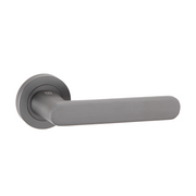 Türklinke mit runder Rosette aus Aluminium R-210 Graphit