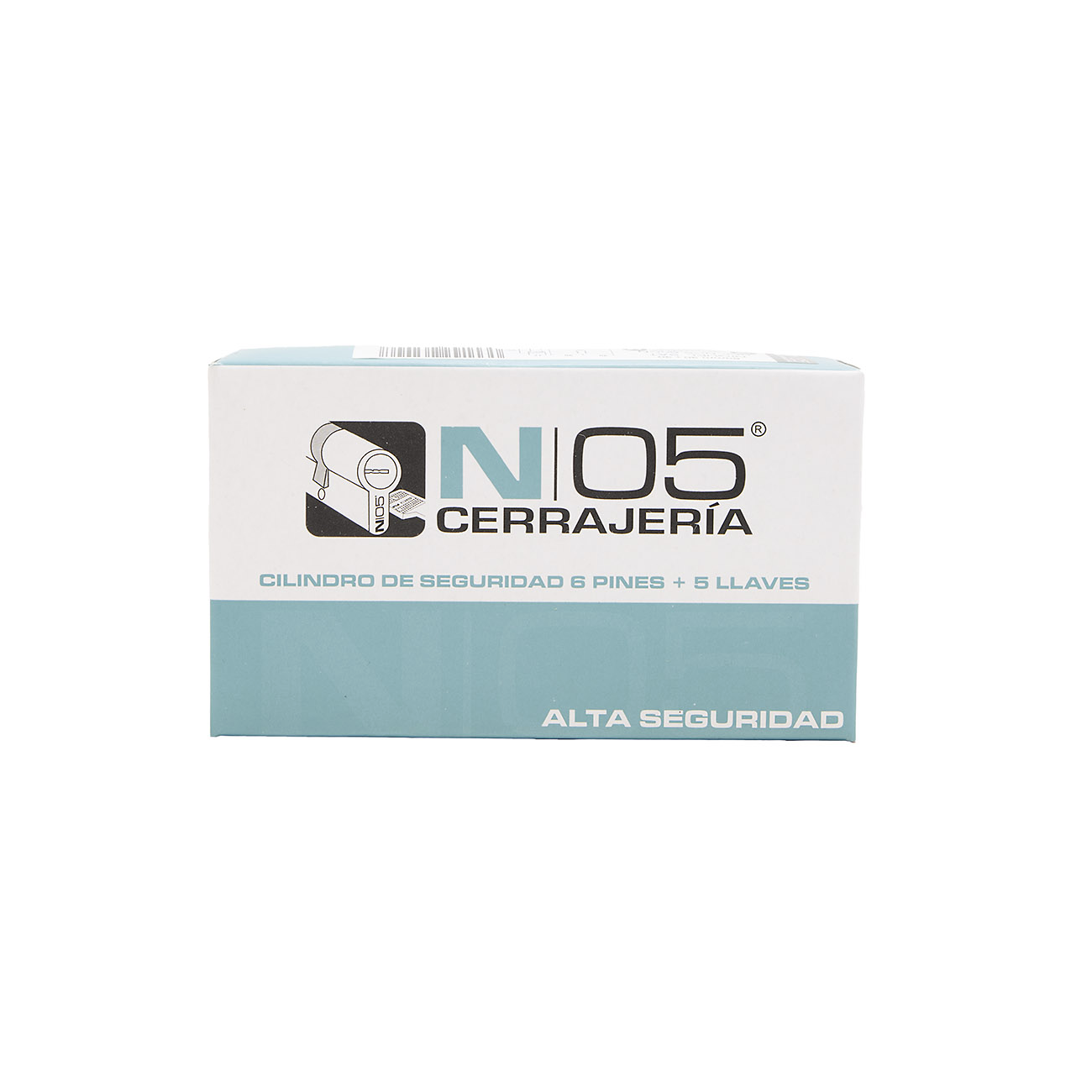 Bombín cerradura 30x40 latonado de seguridad media con leva larga para puertas