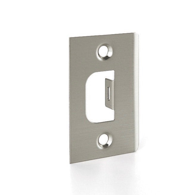 Quadratisches Einsteckschloss mit 45mm Dornmaß in satiniertem Nickel
