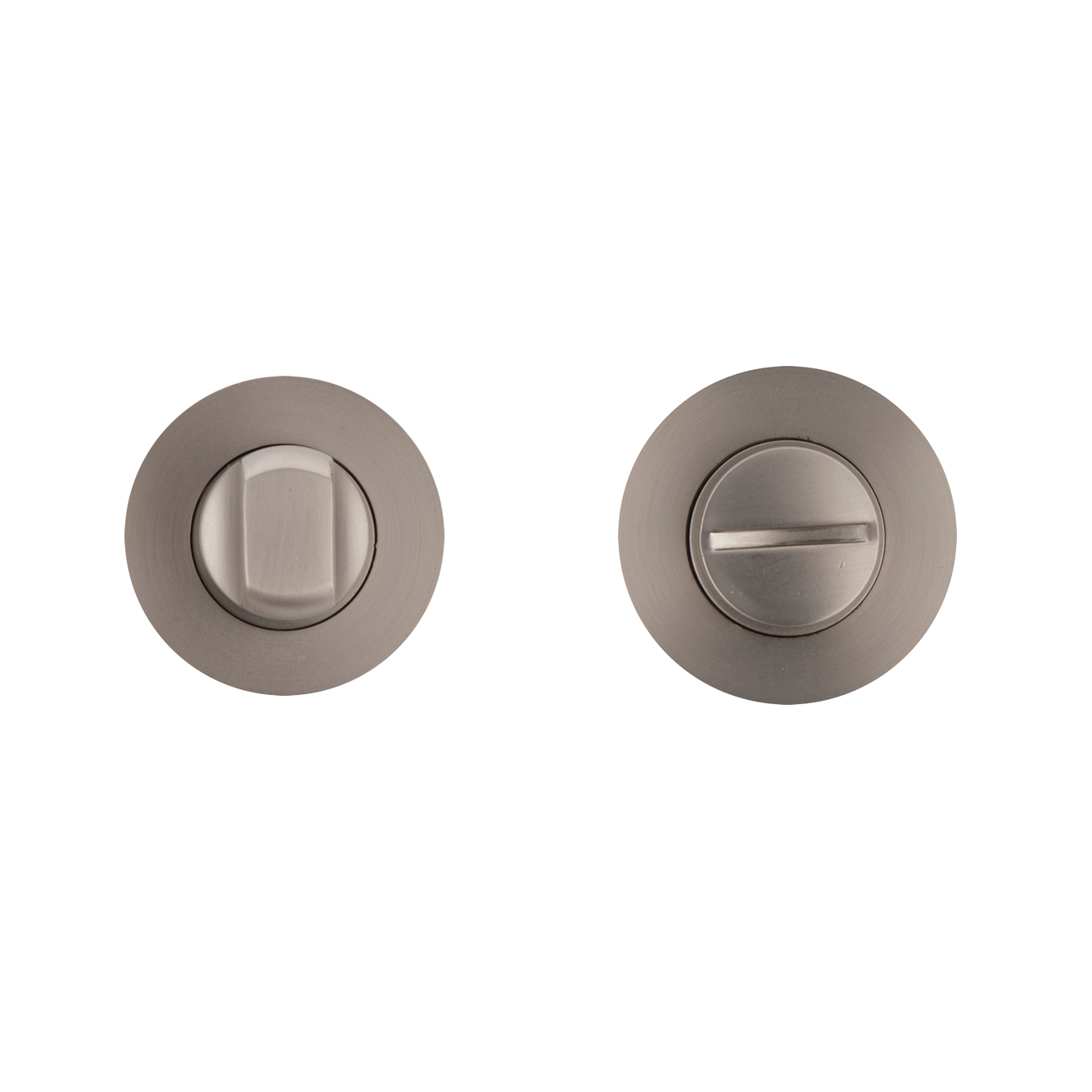 WC-Verriegelung mit runder Rosette 35mm Graphit-Finish