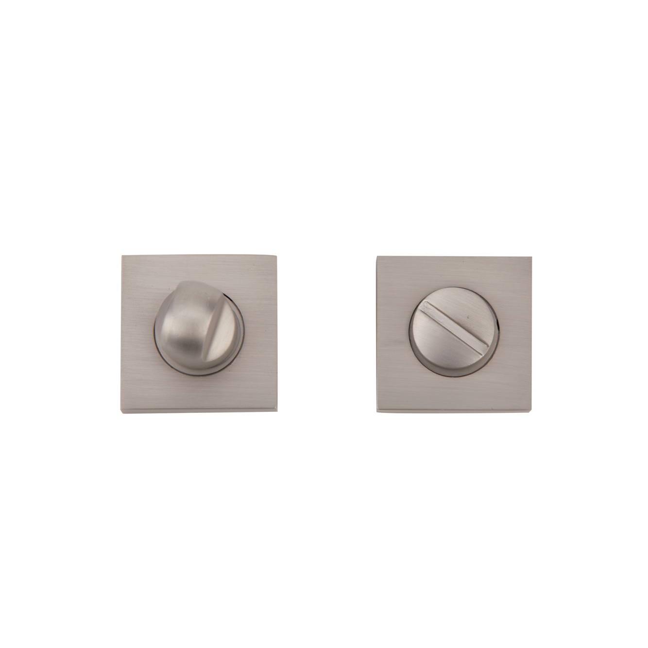 WC-Verriegelung mit quadratischer Rosette 35mm Graphit-Finish