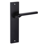 Türklinke Modell 559 mit rechteckigem Zamak-Schild in Schwarz für Türen