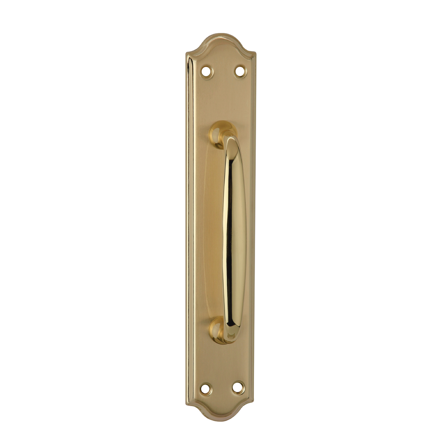 Manillon mit ovaler Platte in satiniertem Gold-Finish Modell 1104 für Türen