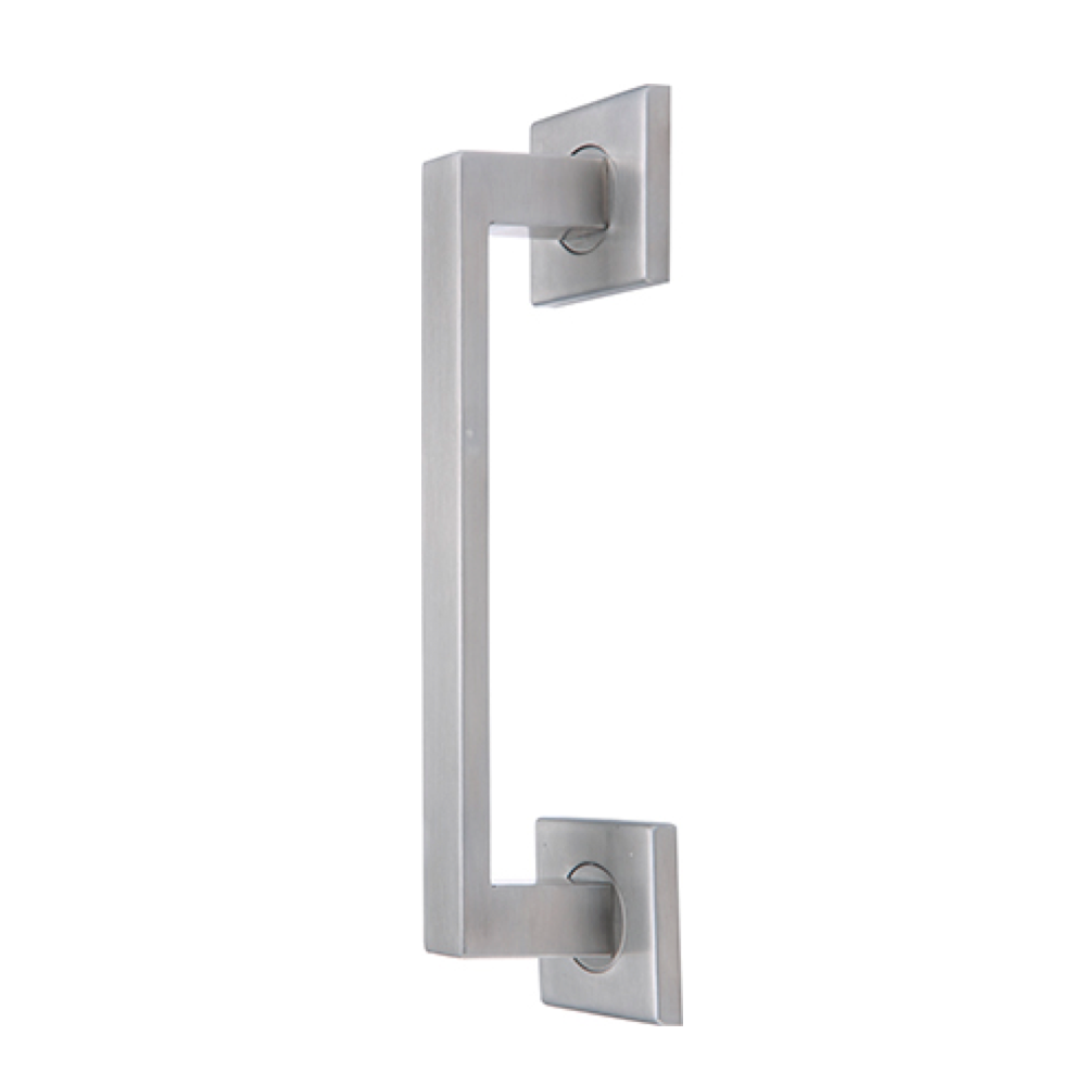 Manillongriff mit quadratischer Rosette aus Edelstahl Modell 8003