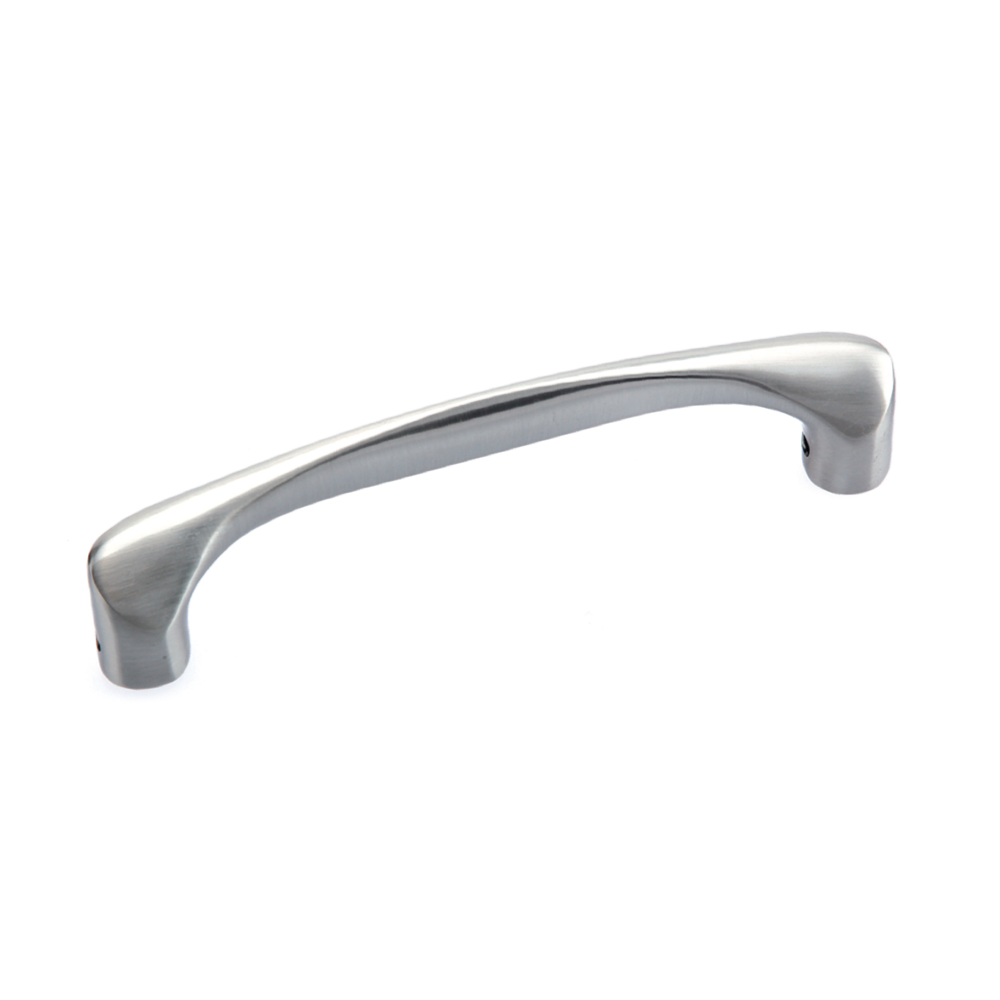 Manillón ohne Rosette aus Zamak, satiniertes Nickel-Finish, für Glastüren 170mm
