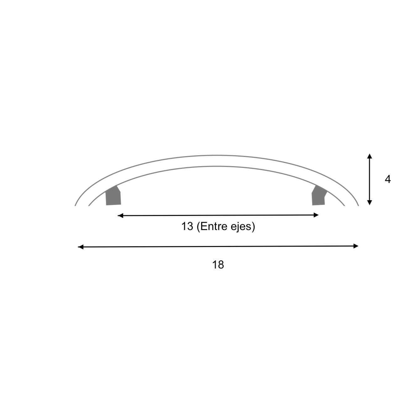 Moderner Edelstahlgriff 13cm Achsabstand ideal für Möbel und Schubladen