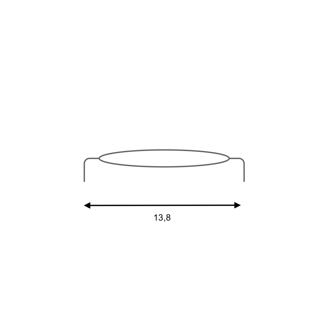 Möbelgriff aus Leder und Porzellan für Möbel und Schränke 128mm Achsabstand