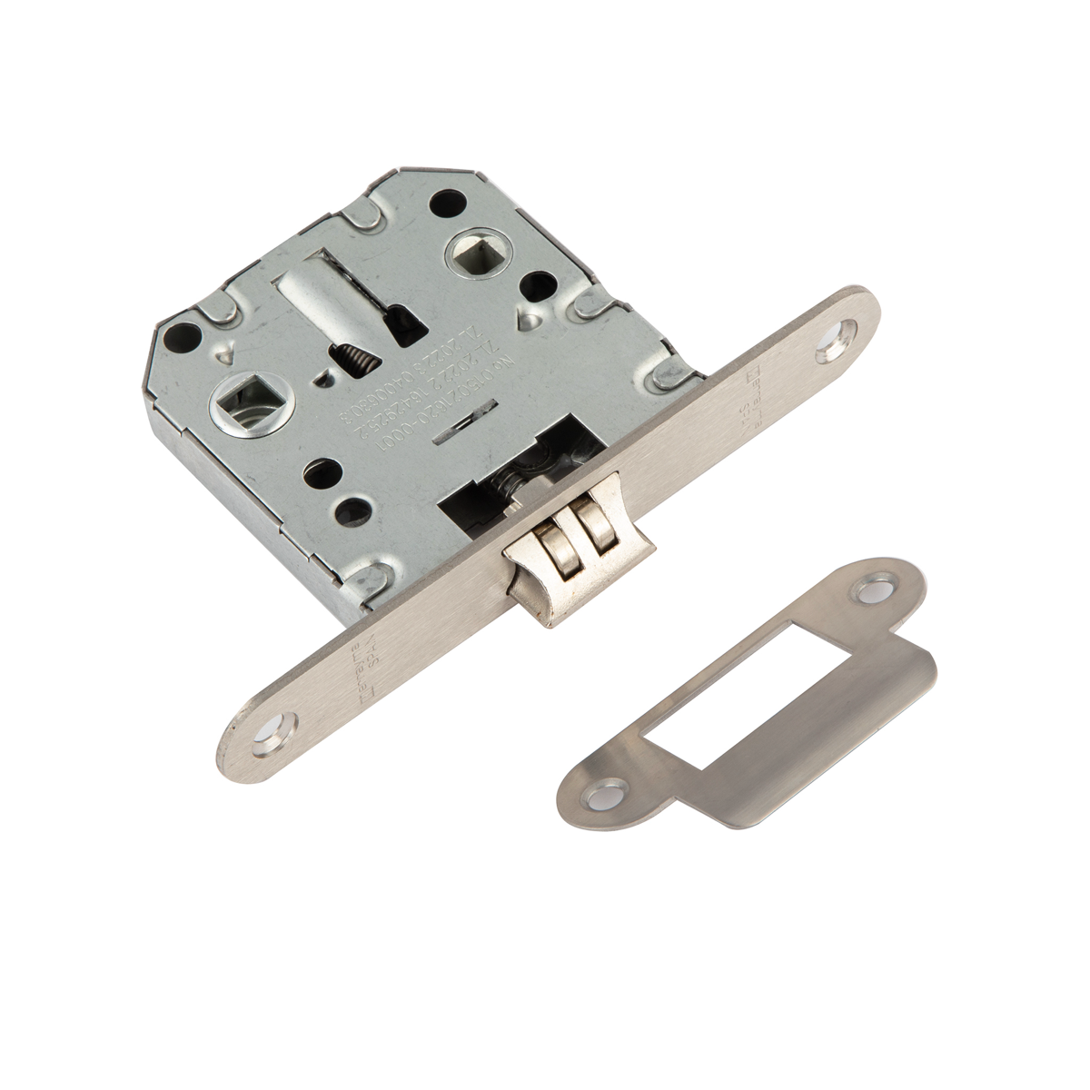 Einsteckschloss mit abgerundeter Falle, 47mm