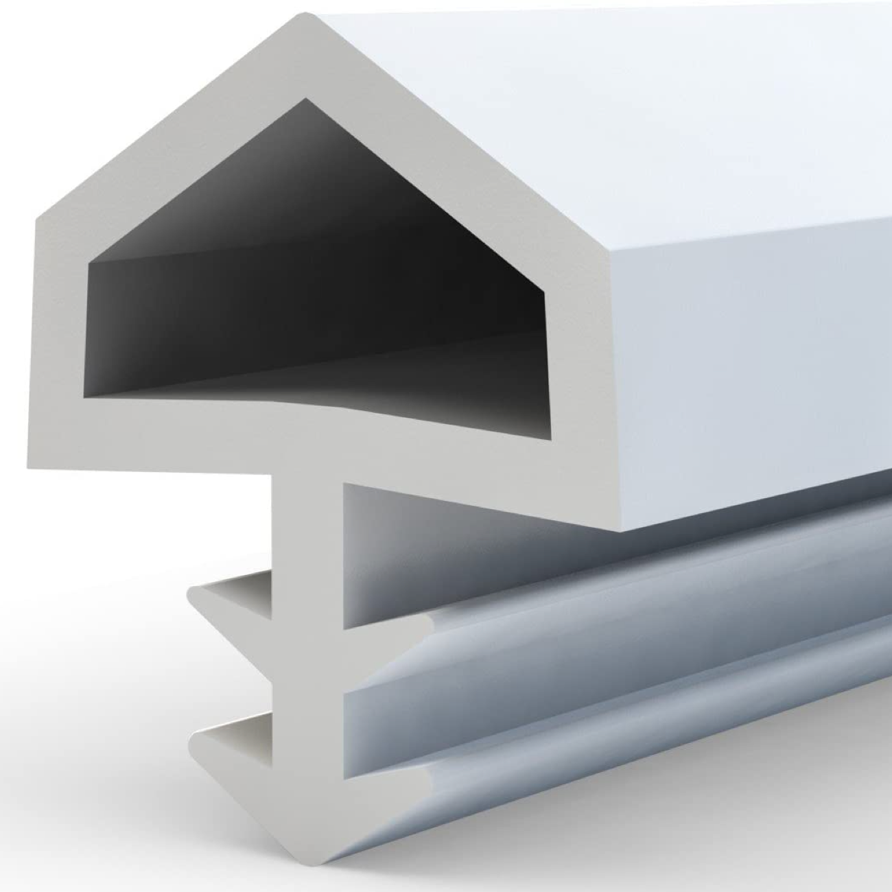 25 Meter weiße PVC-Einsteckdichtung für Türen und Fenster