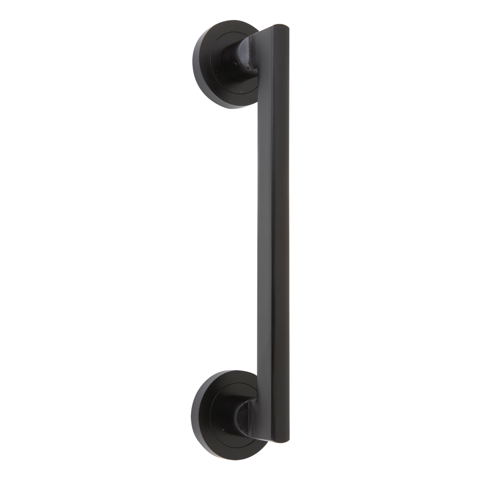 Aluminium-Manillon mit runder Rosette, schwarz, Modell 534A