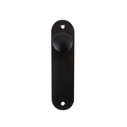 Ovaler Schrankknauf aus Aluminium Modell 6032 in Schwarz