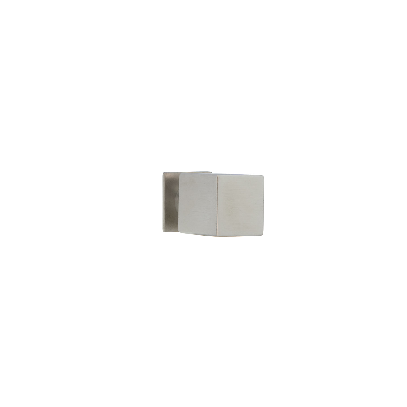 Quadratischer Möbelknauf aus Edelstahl mit 26 mm hohem Hals