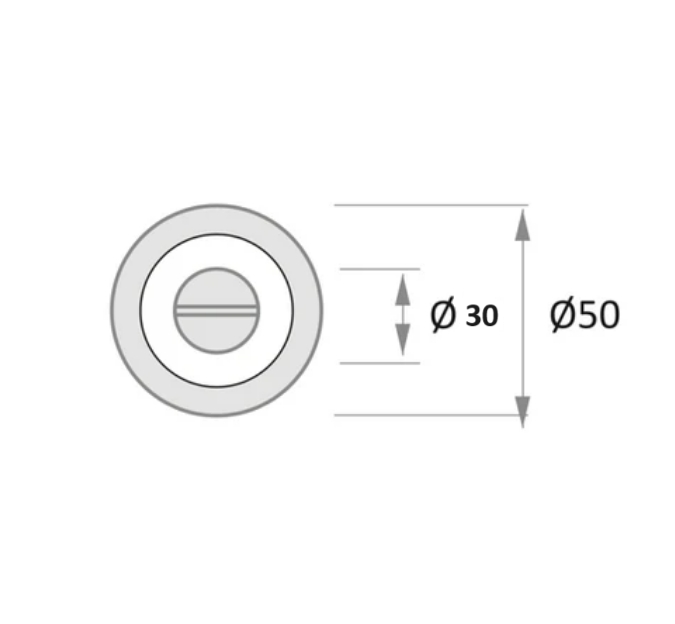 WC-Drehriegel ø50