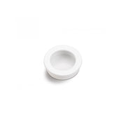 Runder weißer Griff 3512, Ø30mm, zum Einlassen in Möbel und Schränke