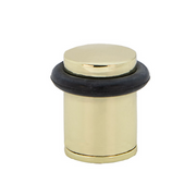 Zylindrischer goldener Türstopper mit Gummidämpfer und 20mm Durchmesser