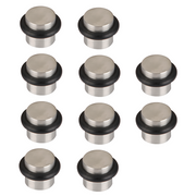 10 zylindrische Türstopper mit Gummidämpfer und 19mm Durchmesser